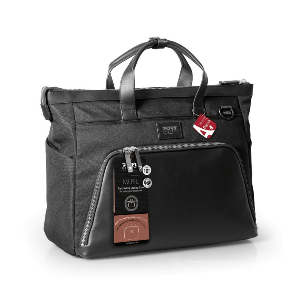 PORT MUSE SIGNATURE business 16" laptop handbag - clutch bag included – image 8