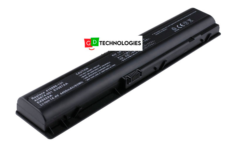 HP PAVILION DV9000 14.4V 5200MAH/75WH REPLACEMENT BATTERY