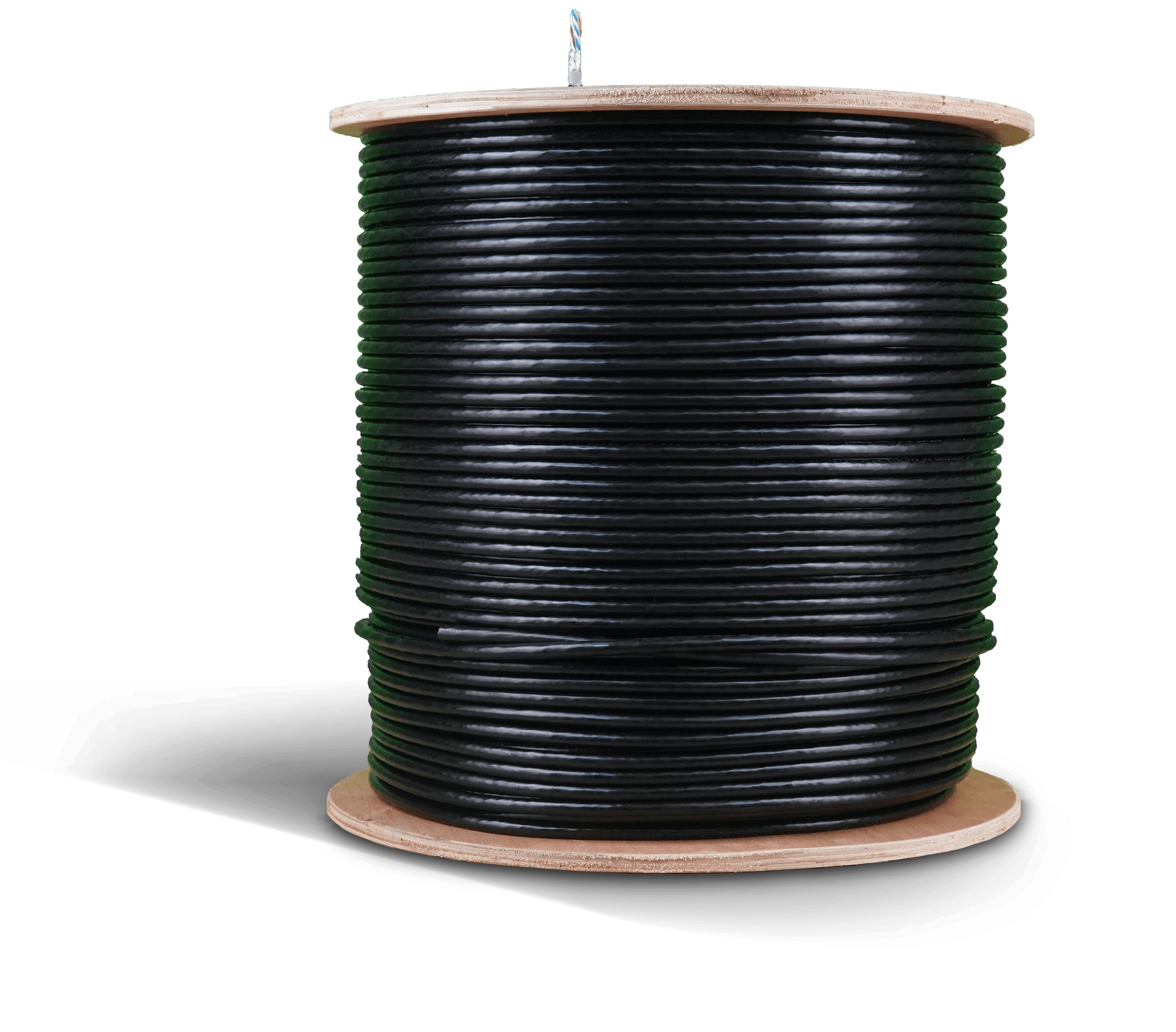 Acconet CAT6 UV Outdoor Ethernet Cable 500m Black Solid Copper SF/TP Roll | CAT6U-500-SC