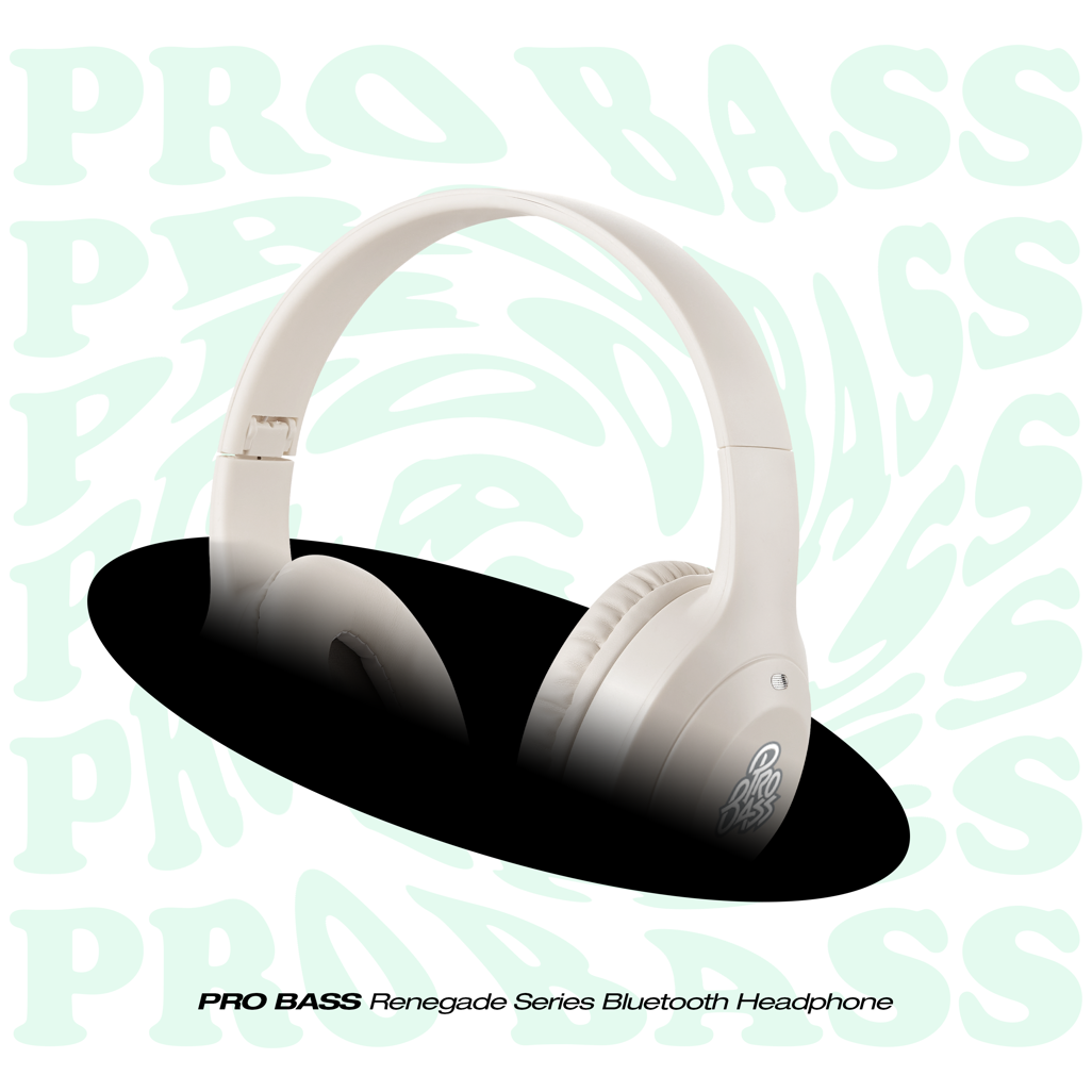 Pro Bass Renegade Series Bluetooth Headphone  - Nude