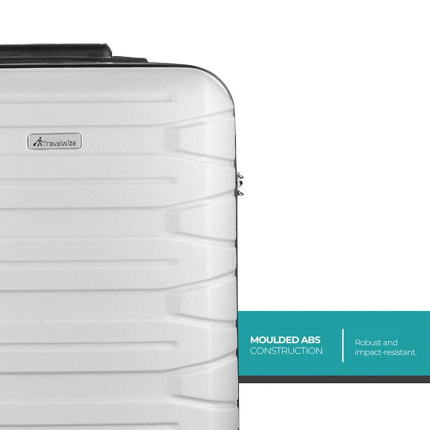 Travelwize Cabana ABS 4-Wheel Spinner 75cm Luggage - Platinum - image 13