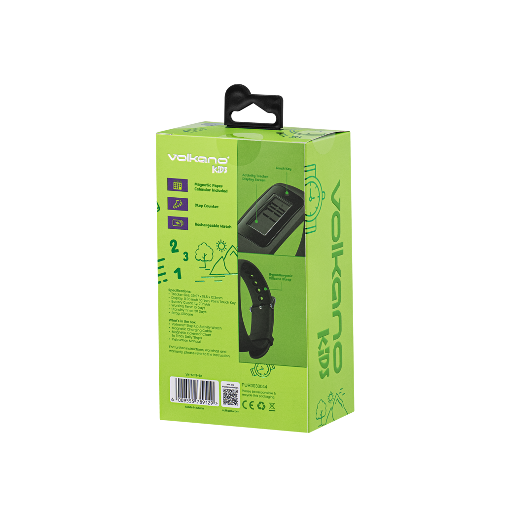 Volkano Step Up Series Activity Watch - Black