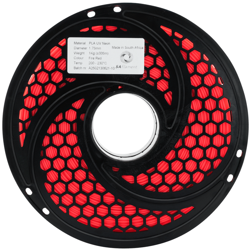 SA Filament PLA UV Neon Filament 1kg -  Fire Red - image 13