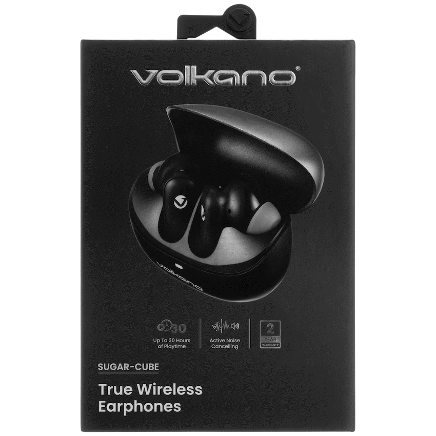 Volkano Sugar-Cube Active Noise Cancelling True Wireless Earphones - Black - image 13
