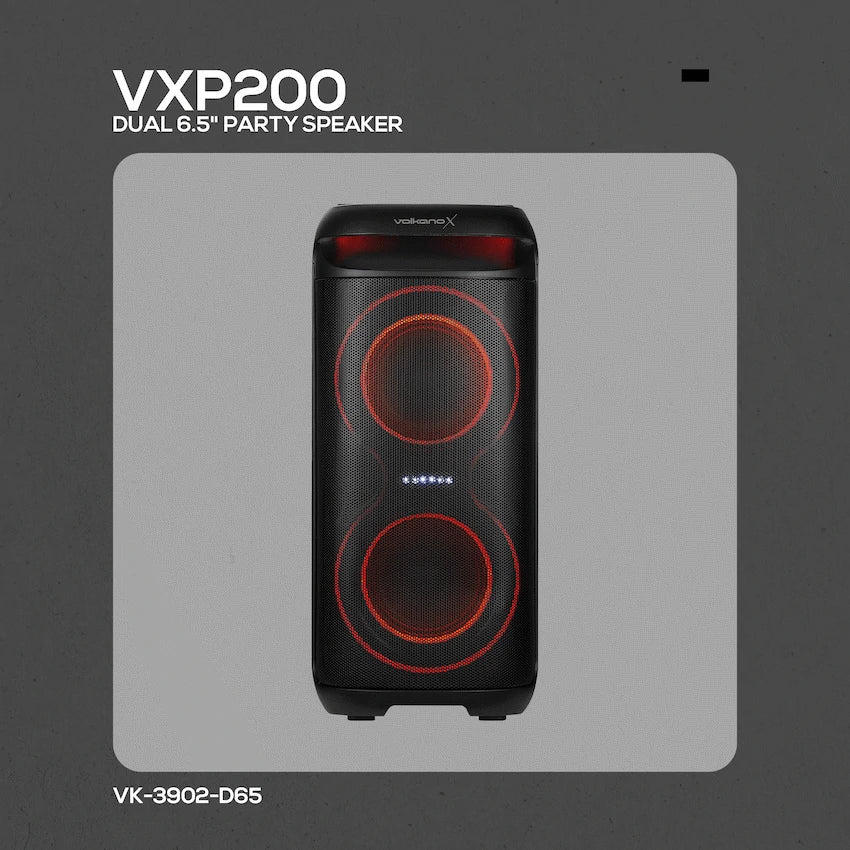 VolkanoX VXP200 Dual 6.5" Party Speaker  - Black - image 13