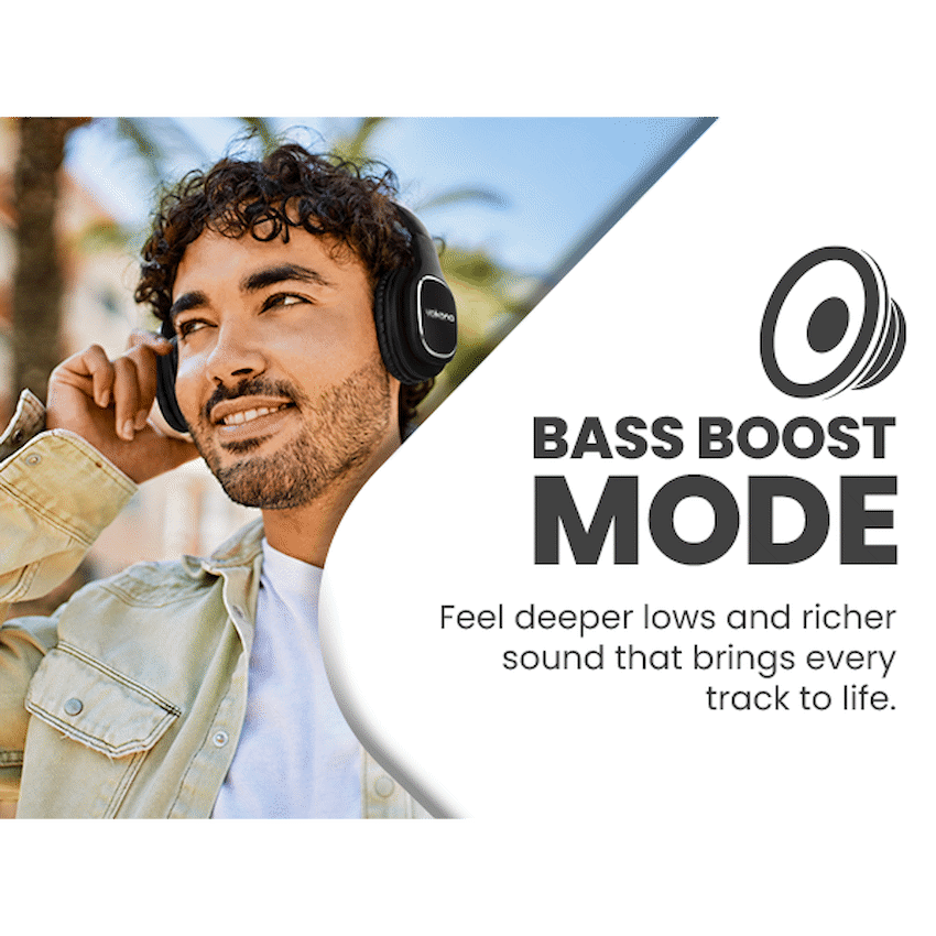 Volkano Phonic Series Bluetooth Full Size Headphones - Black - image 13
