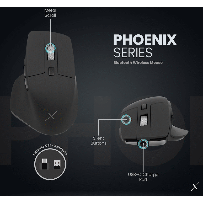 VolkanoX Phoenix Bluetooth Wireless Mouse - Graphite - image 13