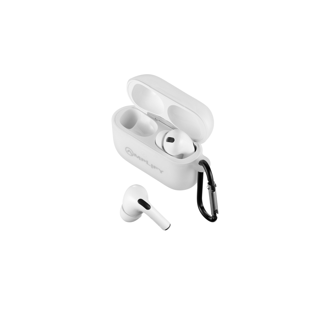 Amplify Note X Series TWS Earphones - White Case + White Cover