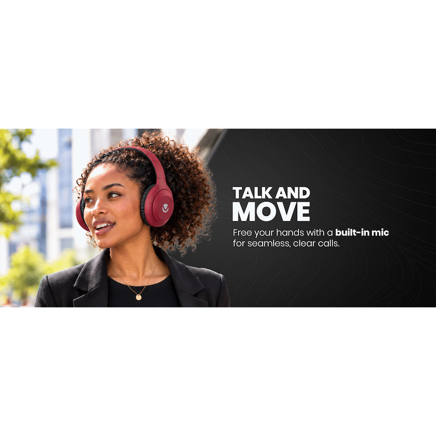 Volkano Cosmic 2 Series Bluetooth Headphones - Red - image 13