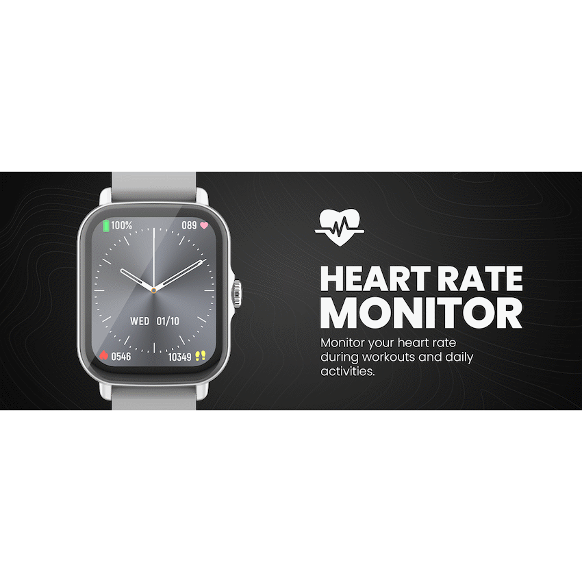 Volkano Active Tech Serene series Watch with heart rate monitor - Silver - image 13