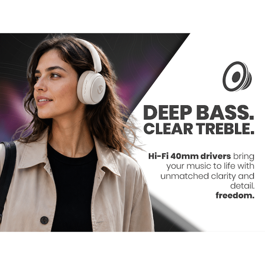 Volkano Lexi Bluetooth Headphone with ANC - Nude - image 13