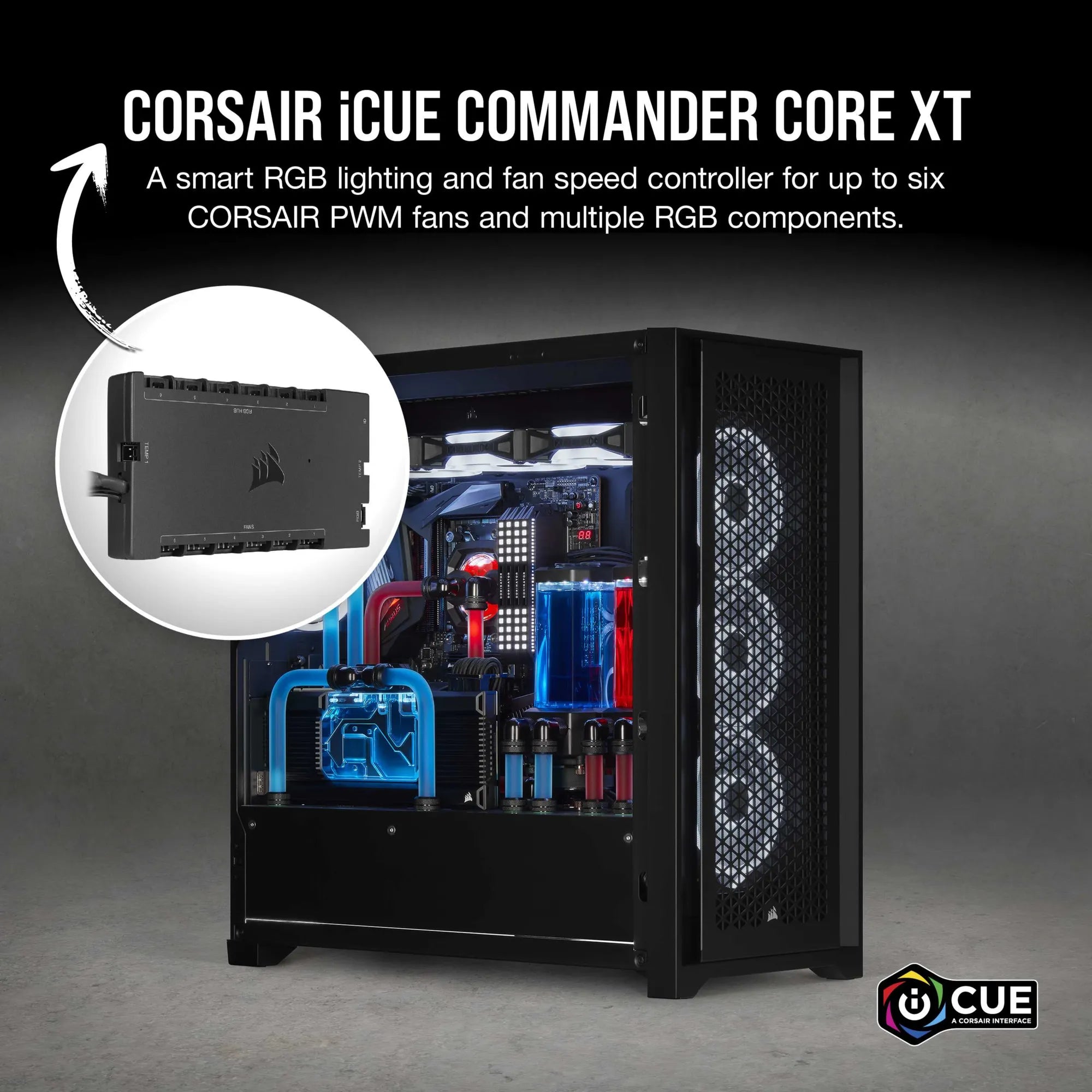 Corsair iCUE Commander CORE XT - Digital Fan Speed and RGB Lighting Controller.  6x Fan; 6x RGB - image 5