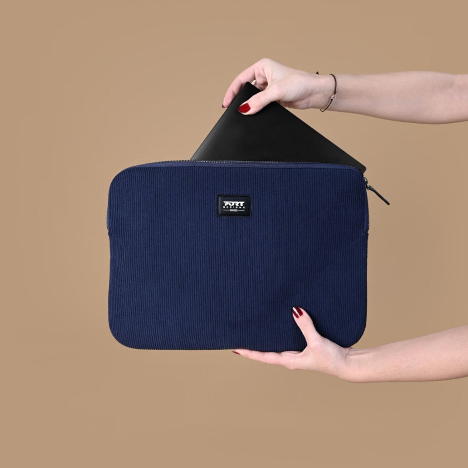PORT MILANO II ECO laptop sleeve 16" Navy Blue – image 4