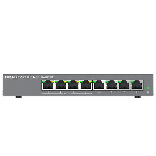 Grandstream Enterprise 8 port Lite Cloud Managed GbE PoE Switch | GWN7711P - image 3