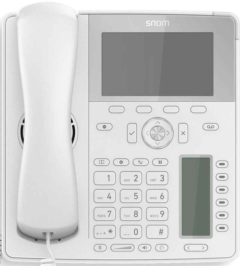 Snom D785 12-line Desktop SIP Phone in White - No PSU Included - Hi-Res 4.3" Colour Display - USB - image 3