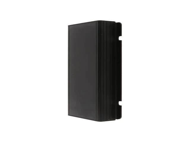 Extruded Aluminium Enclosure with Integrated Flange Black Anodized