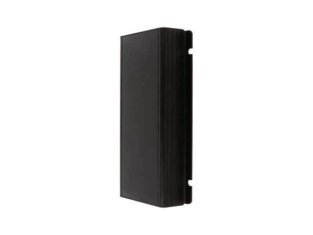 Extruded Aluminium Enclosure with Integrated Flange Black Anodized 160x78x27mm - Aluminium End Plates