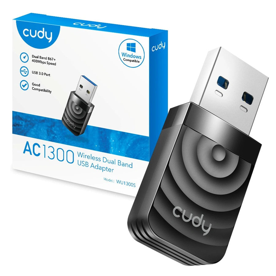Cudy Dual Band Wi-Fi 5 1300Mbps USB 3.0 Adapter | WU1300S - image 3