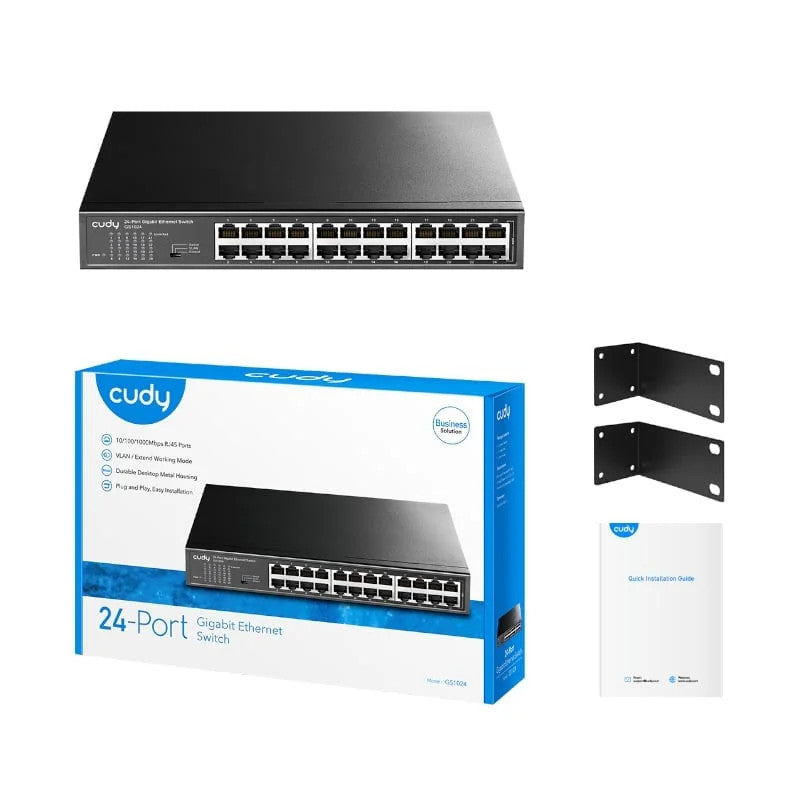 Cudy 24 Port Gigabit Unmanaged Desktop Switch | GS1024 - image 4