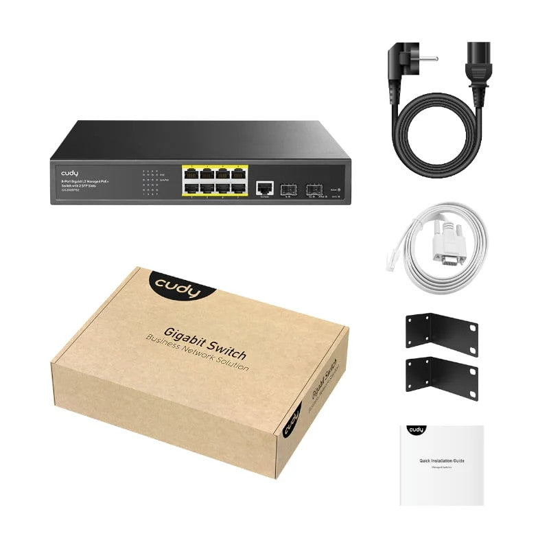 Cudy 8 Port Gigabit PoE 130W 2SFP Switch | GS2008PS2 - image 4