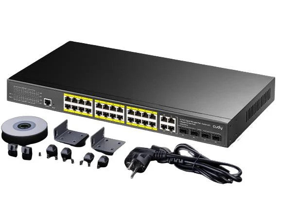 Cudy 24 Port Gigabit PoE 400W 4 Gigabit 4SFP Switch | GS2028PS4-400W - image 3