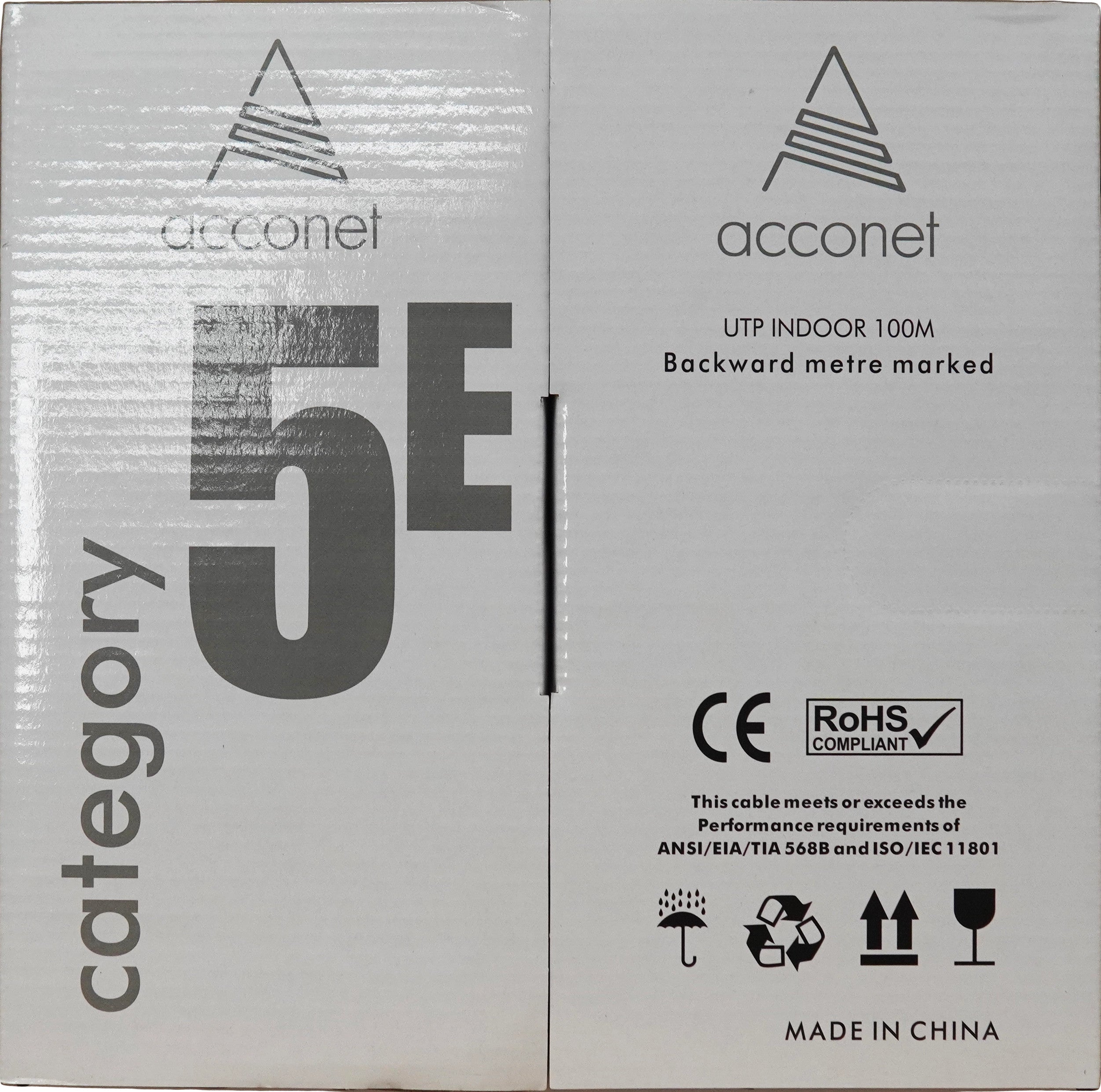 Acconet CAT5e Indoor Ethernet Cable 100m White CCA UTP Pull Box | CAT5-100 - image 3