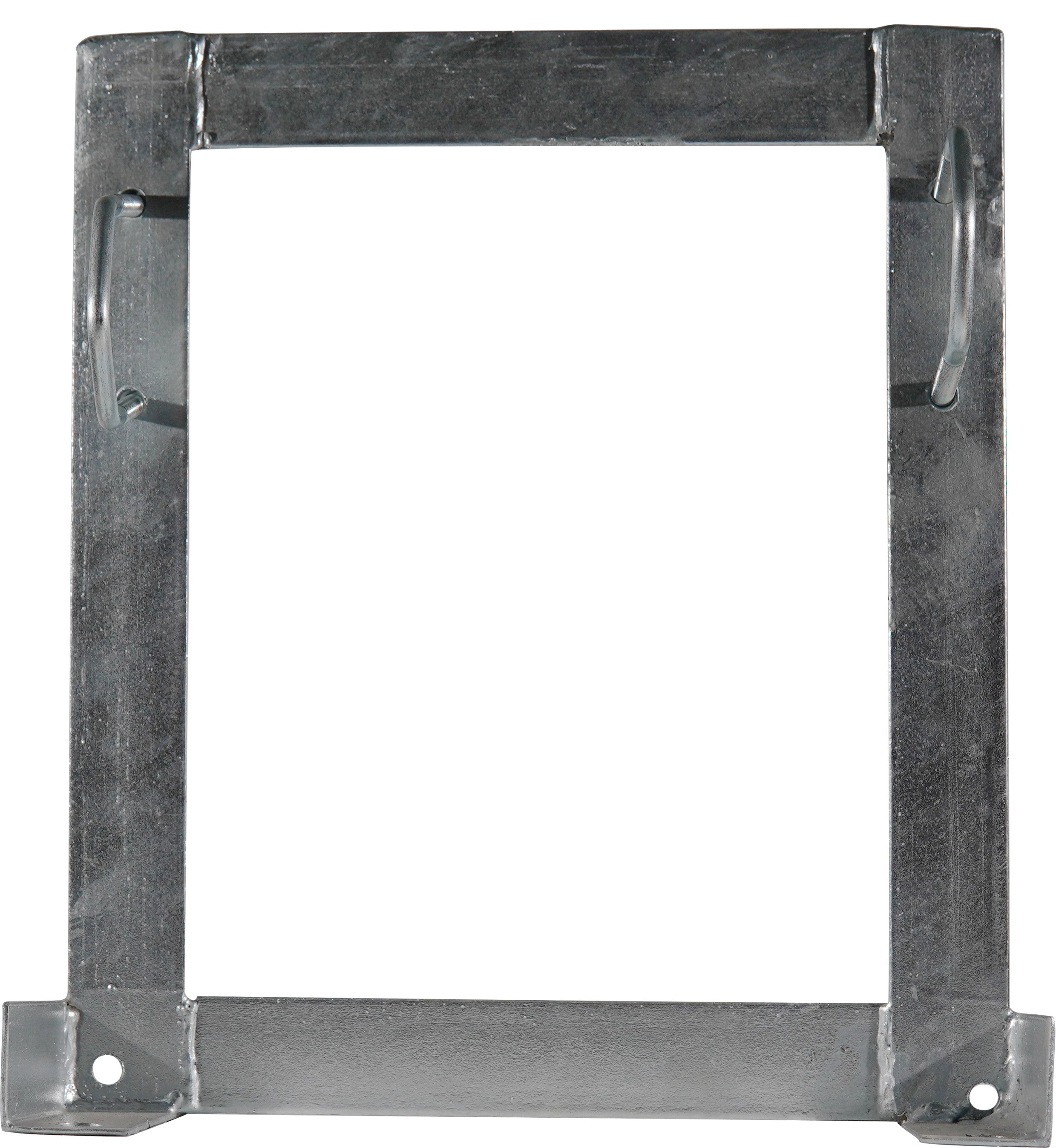 Square Wall Mount Brackets, 250mm Offset, 32-60mm, Two Clamp Galvanised - image 3