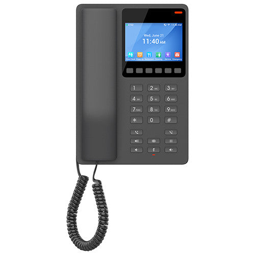 Grandstream 2 Line 3.5'' Color LCD Hotel Phone Black | GHP631 - image 2