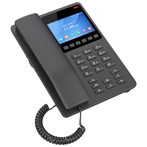 Grandstream 2 Line 3.5'' Color LCD Hotel Phone Black | GHP631 - image 3