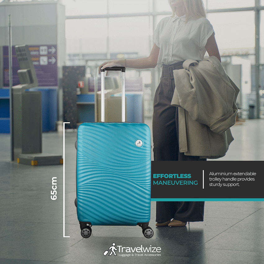 Travelwize Maui ABS 4-Wheel Spinner 65cm Luggage - Ocean - image 14