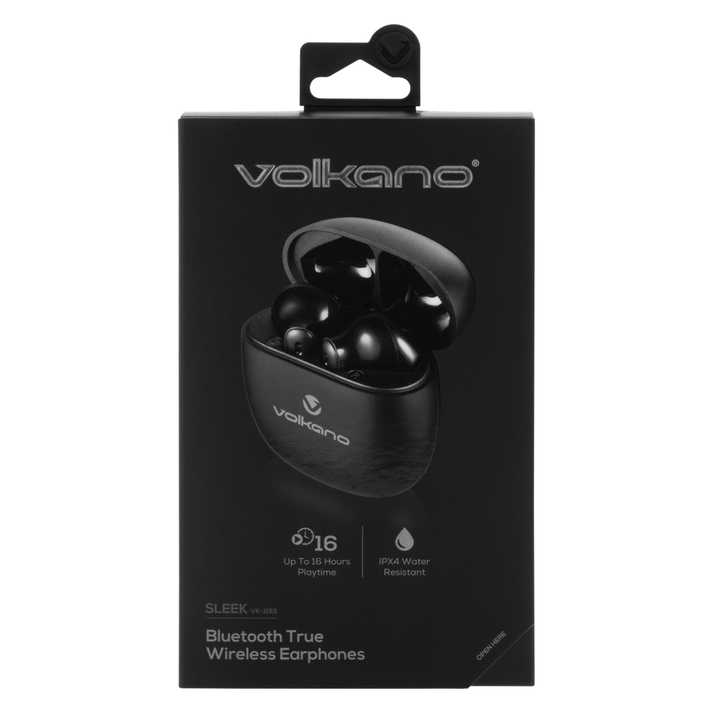 Volkano Sleek Series TWS Earphones - Black