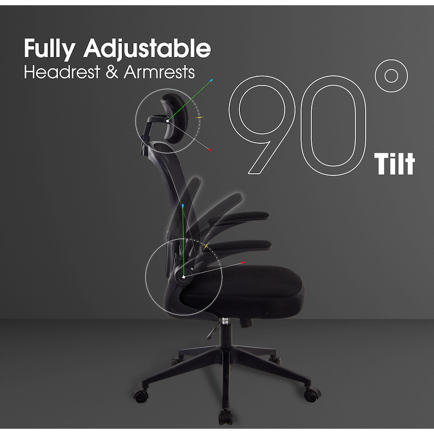 Everfurn Stagio Ergo High Back Office Chair - image 14