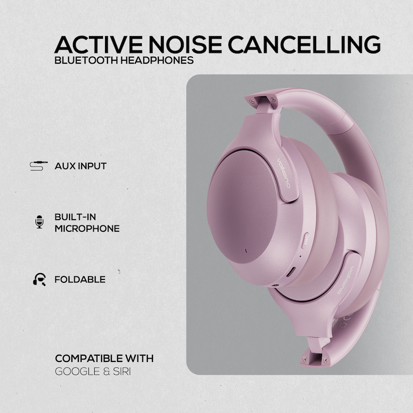 Volkano Odyssey ANC Bluetooth Wireless Headphone - Rose Gold - image 14