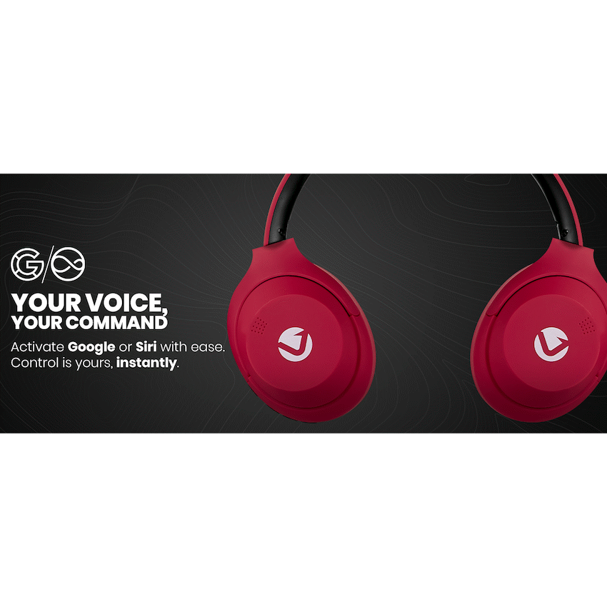 Volkano Cosmic 2 Series Bluetooth Headphones - Red - image 14
