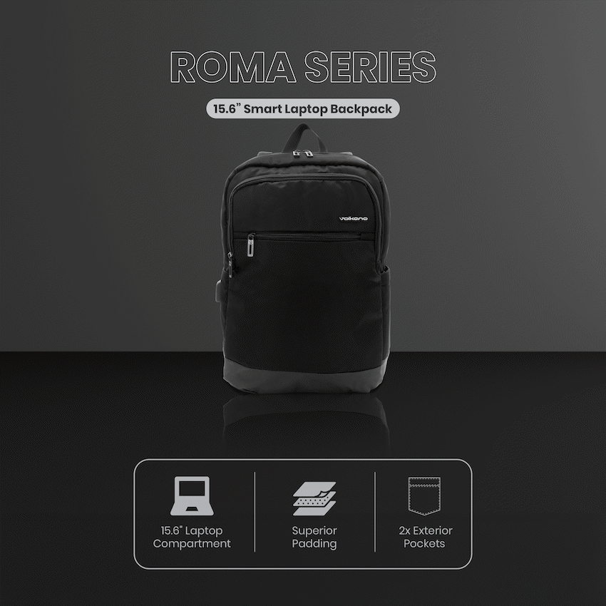 Volkano Roma 15.6" Smart Laptop Backpack - Black - image 14