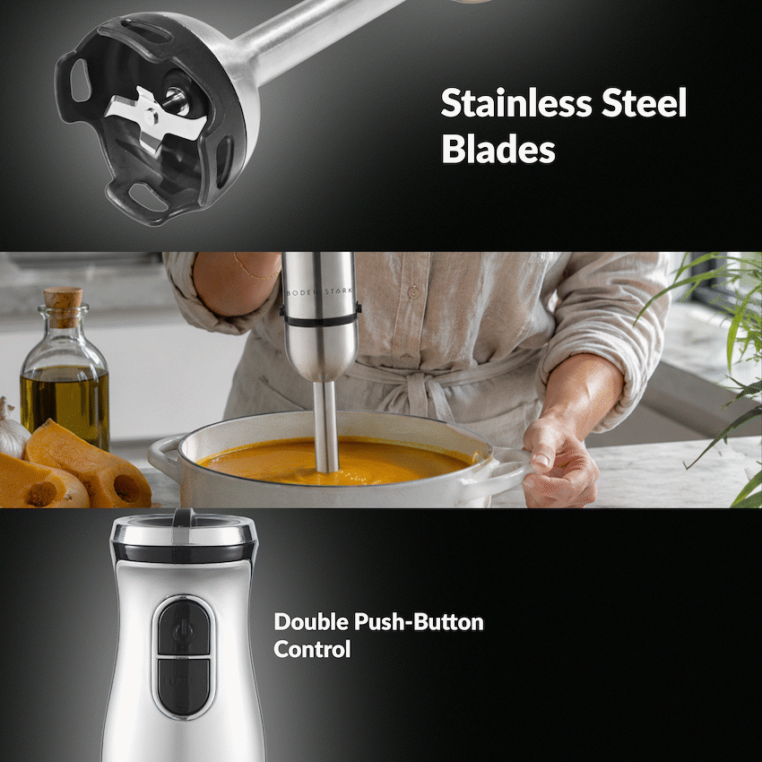 Boden Stark Stick Blender Silver - image 14