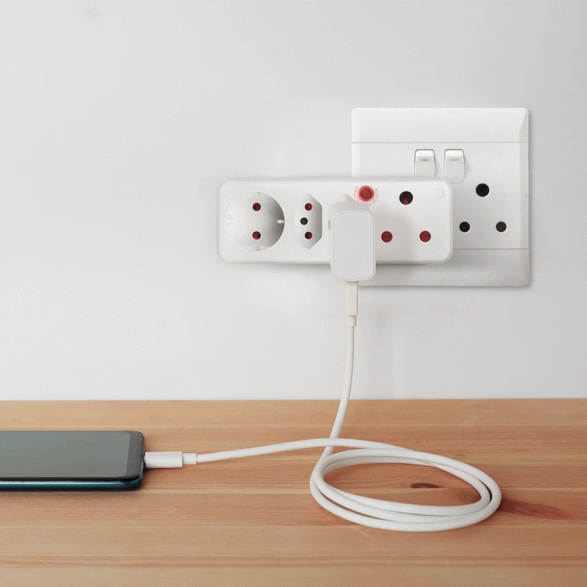 Ellies 4-Way Surge Adaptor with Schuko - WT - image 14