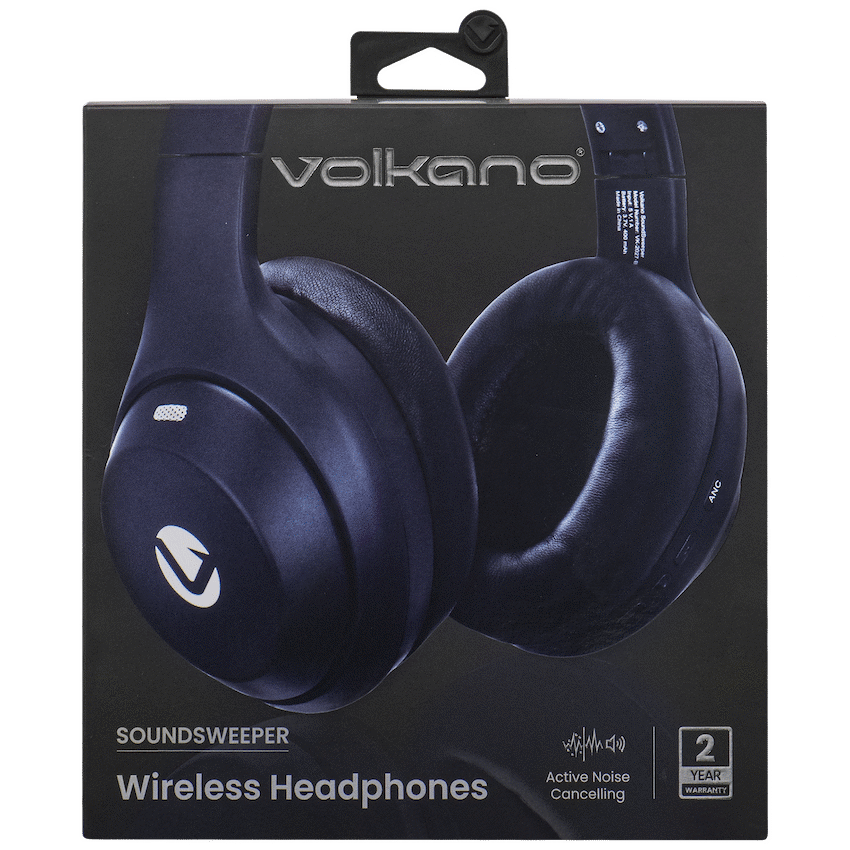 Volkano SoundSweeper Series Active Noise Cancelling bluetooth Headphones - Blue - image 14