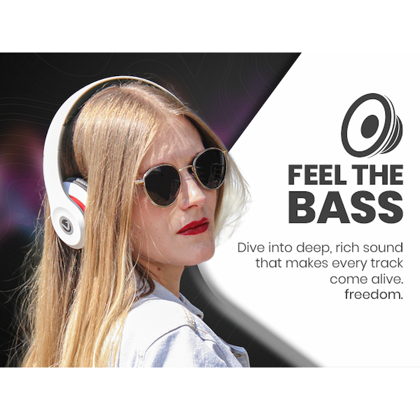 Volkano Falcon Series Headphones with Microphone - White - image 14