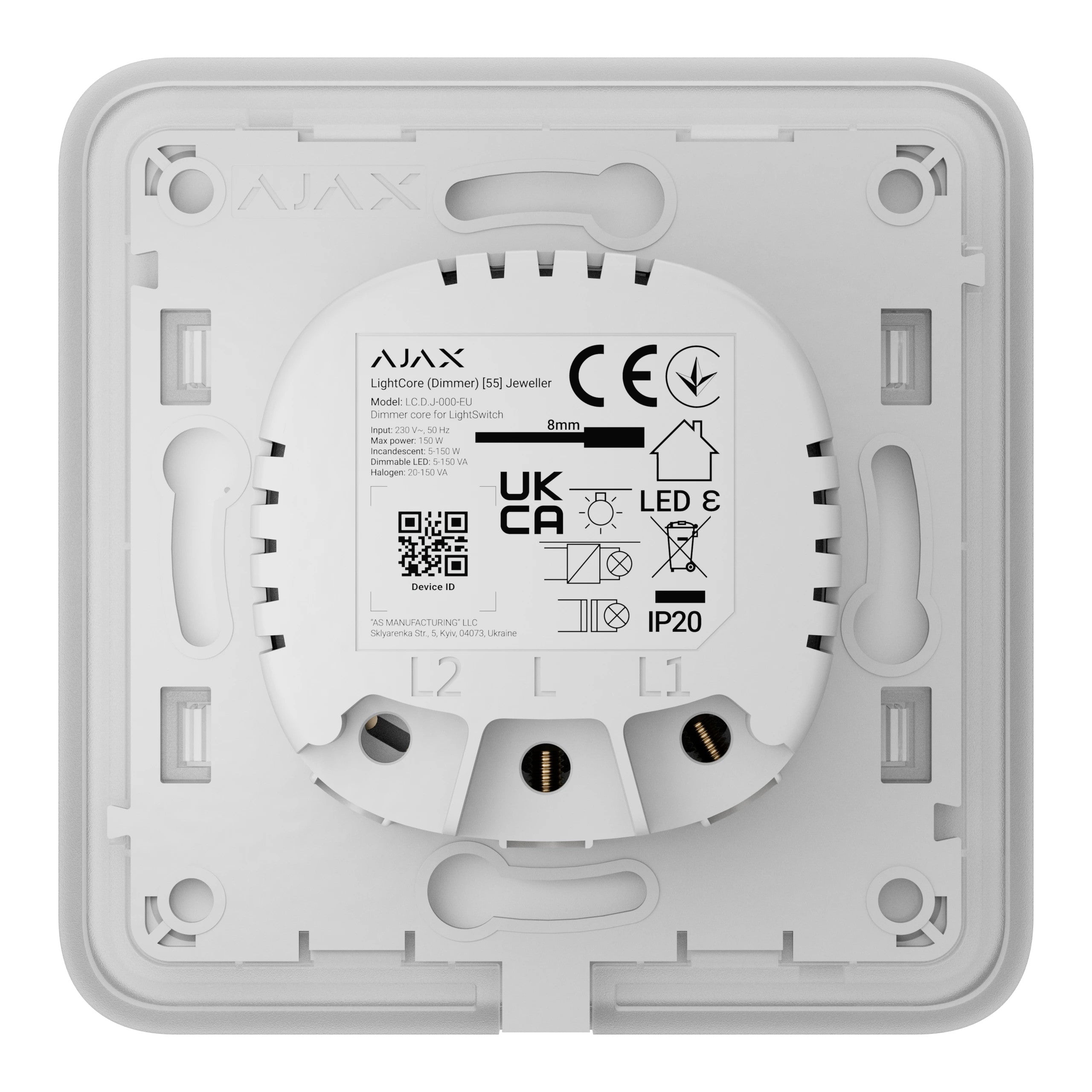 AJAX Security - Black SoloButton (Dimmer) | AJAX-SB-DIM-B - image 6