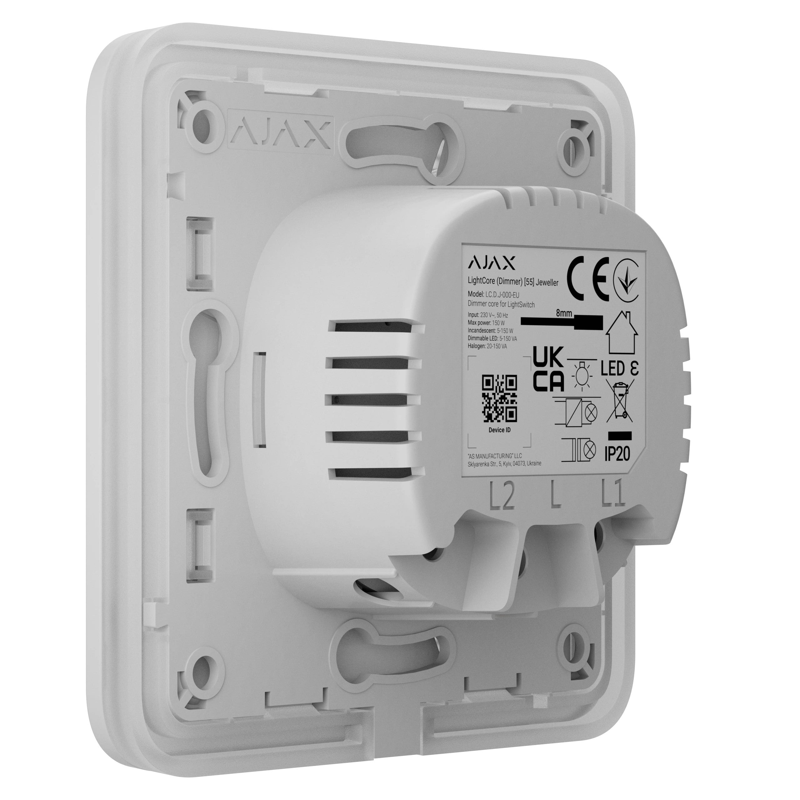 AJAX Security - White SoloButton (Dimmer) | AJAX-SB-DIM-W - image 5
