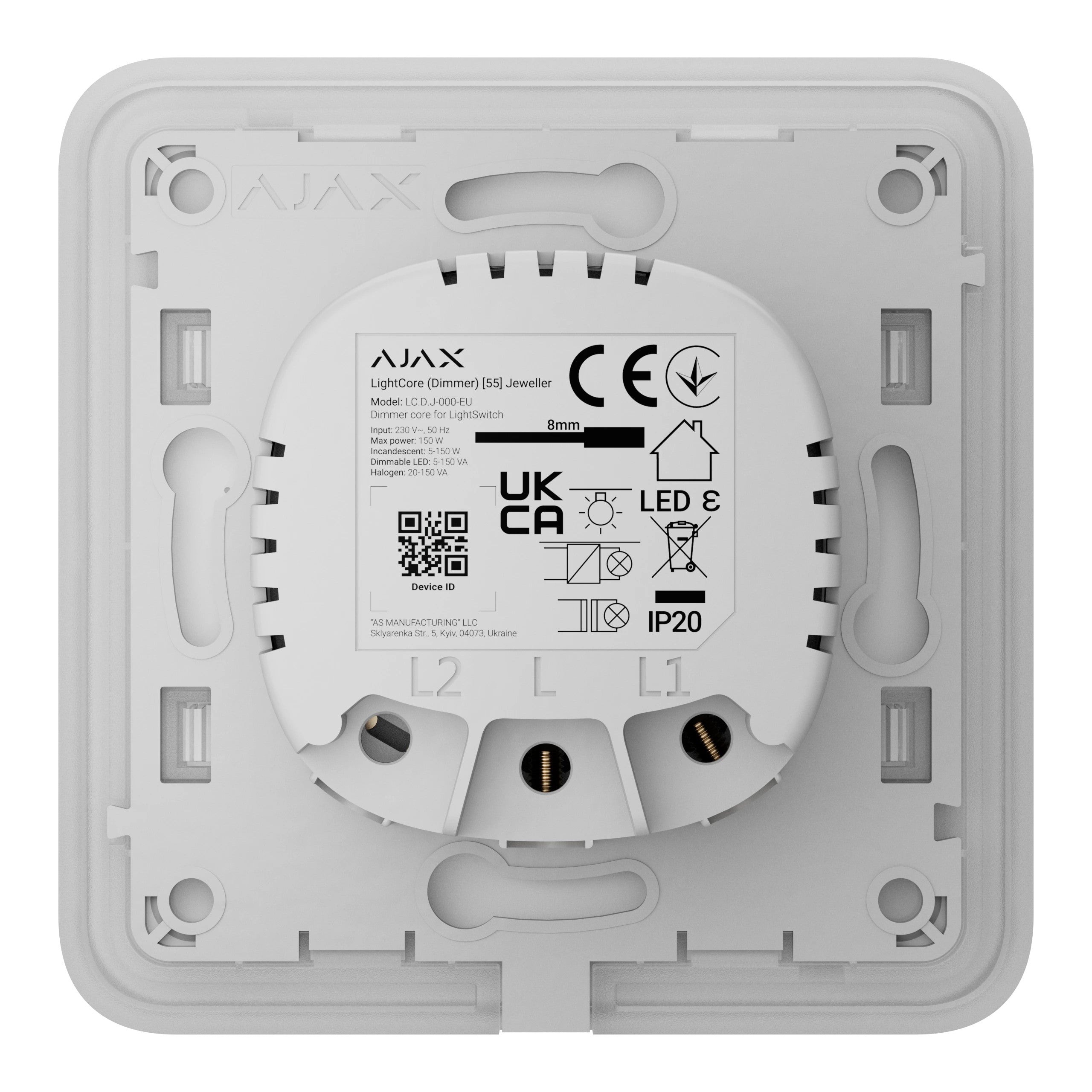 AJAX Security - White SoloButton (Dimmer) | AJAX-SB-DIM-W - image 6