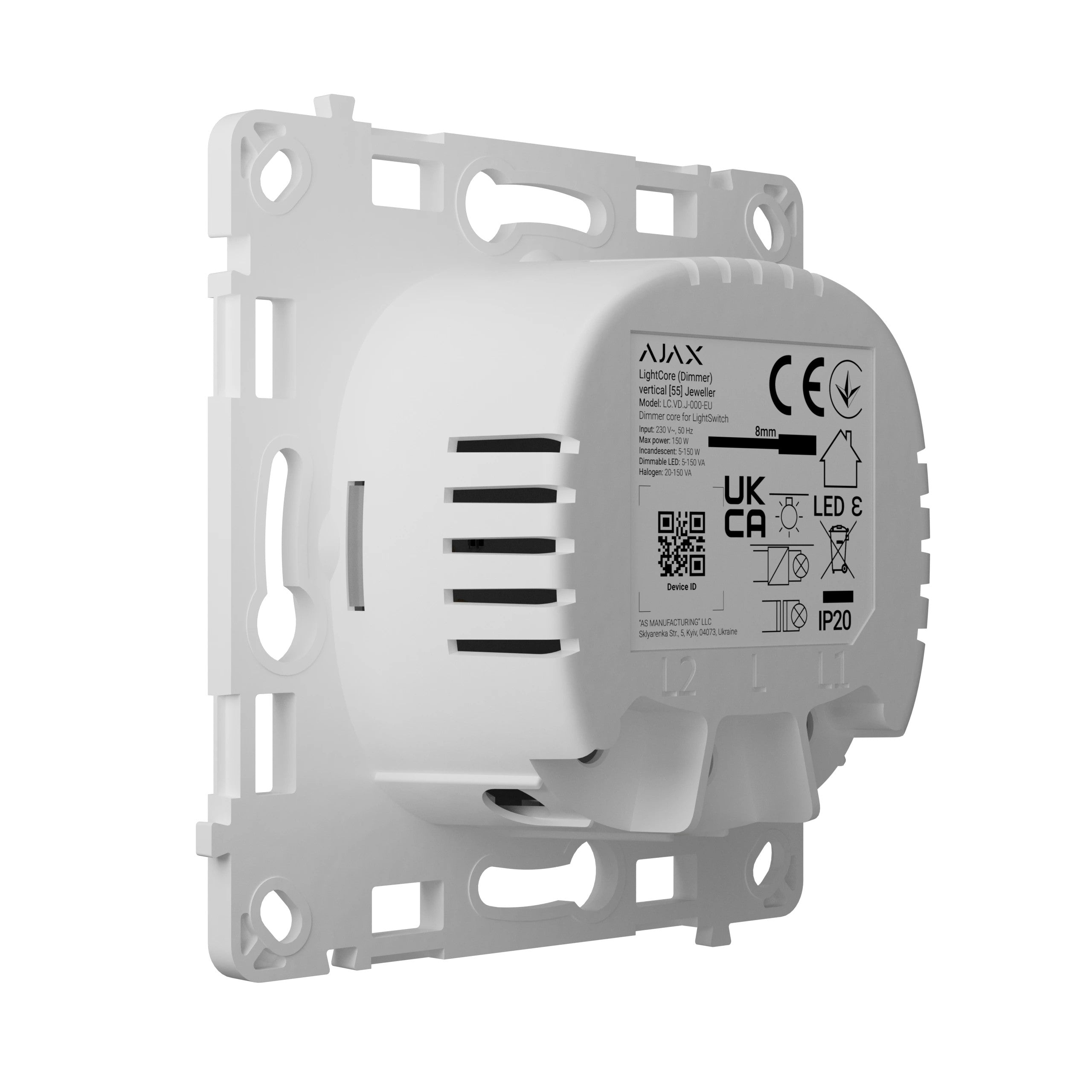 AJAX Security - LightCore (Dimmer) Smart Switch, SoloButton not included | AJAX-LC-DIM - image 5
