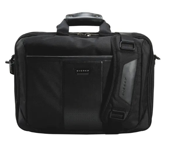 EVERKI VERSA BRIEFCASE | Fits up to 17.3 inch laptops | Files and documents compartment | Leather handles and accents