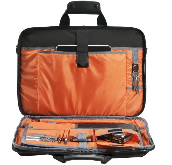 EVERKI VERSA BRIEFCASE | Fits up to 17.3 inch laptops | Files and documents compartment | Leather handles and accents - image 12