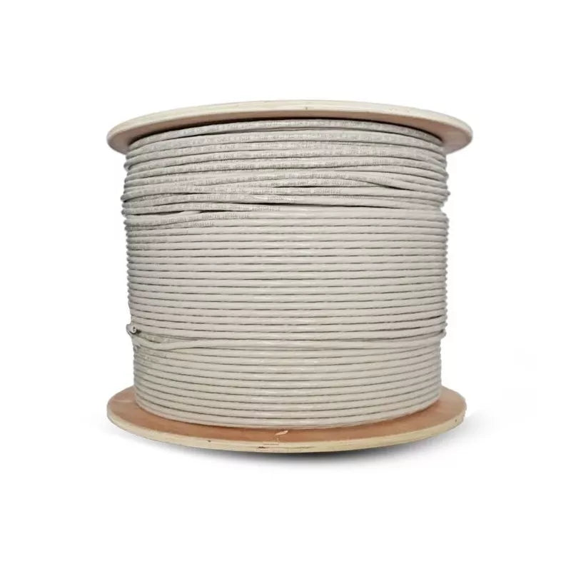 Essential CAT6 Indoor Ethernet Cable 500m Grey Solid Copper UTP Roll | CAT6-500-SC-GEN