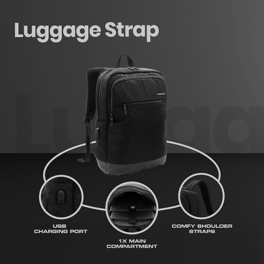 Volkano Roma 15.6" Smart Laptop Backpack - Black - image 15