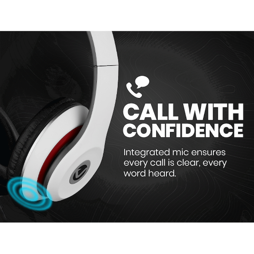 Volkano Falcon Series Headphones with Microphone - White - image 15