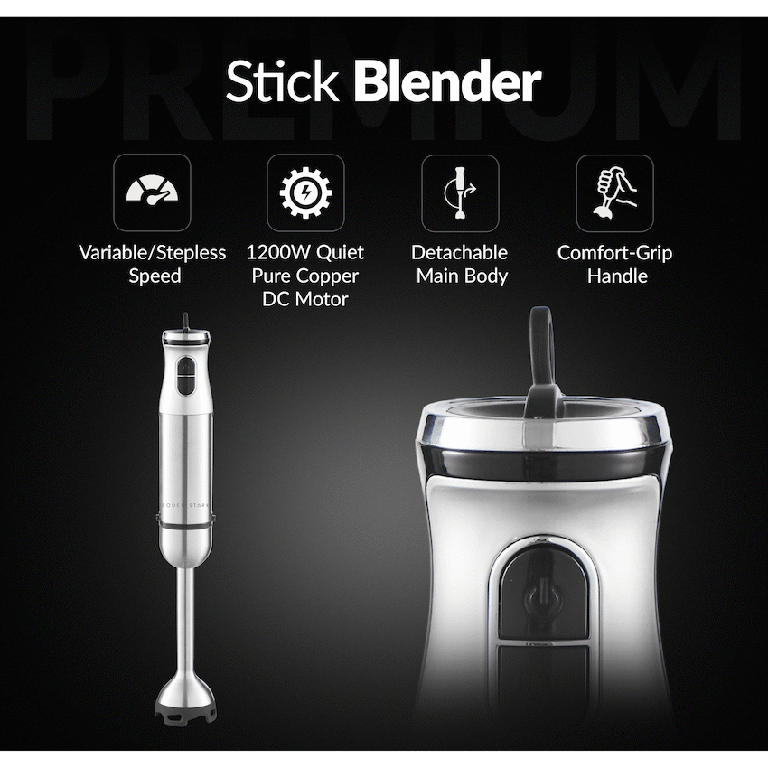 Boden Stark Stick Blender Silver - image 15