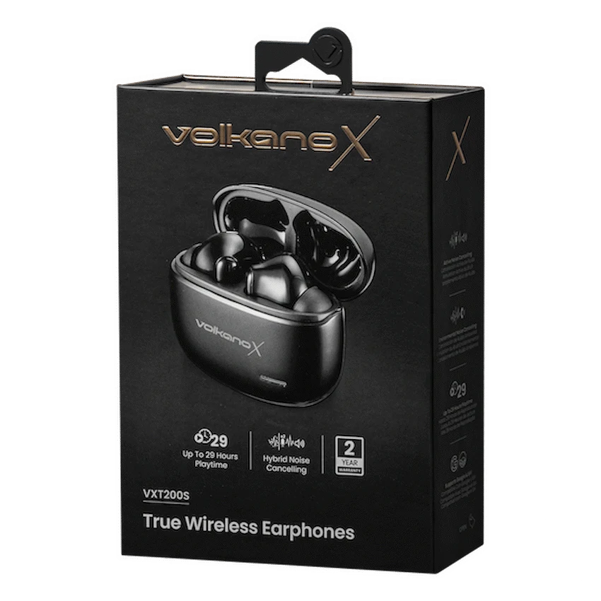 VolkanoX VXT200S Hybrid ANC TWS Earphones - Black - image 15